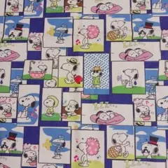 スヌーピーハギレ生地２枚