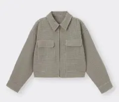 ✨新品未使用品✨GU チェッククロップドシャツジャケット