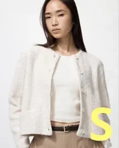 ショート ノーカラージャケット