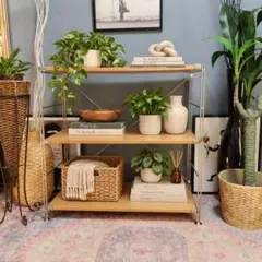 【廃盤品・希少】無印良品 MUJI オーク材 3段ユニットシェルフ