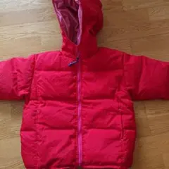 女児 アウター 120cm レッド フードあり 秋冬のお出かけに 雪遊びに