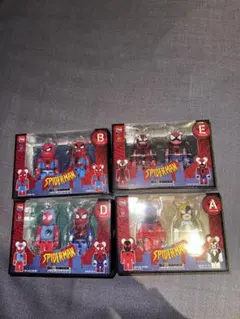 ま*べ様 スパイダーマン フィギュアセット 4種