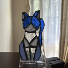 ハチワレ猫のステンドグラス