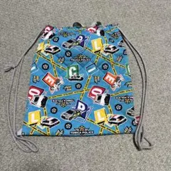 トミカポリス ナップザック 青色