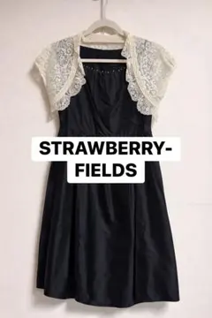 【訳あり格安】ストロベリーフィールズ ドレス＆ボレロ 結婚式 セット 2(M)