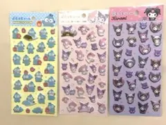 ぷくっとシールセット　サンリオ３枚