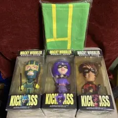 キックアス ワッキーワブラー ボブルヘッド 3体と変身ネックウォークマー