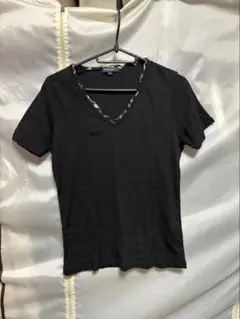 BURBERRY ブラック Vネック Tシャツ サイズ2