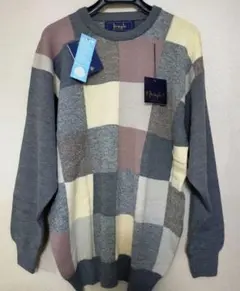 【未使用】Pringle チェック柄 ニットセーター