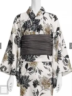 【新品未使用】GRL 水彩フラワー浴衣セット［fy026］のサムネイル
