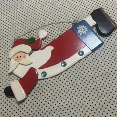 木製サンタクロースのクリスマス装飾