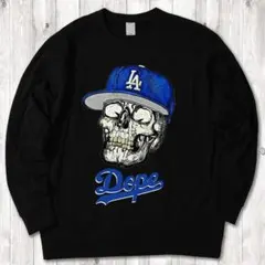 骸骨 スカル Dodgers ドジャースcap MLB 黒 ロンT 3XL - メルカリ