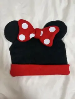 ディズニー ミニーマウス 耳付きニット帽 58cm