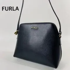 フルラ ショルダーバッグ ボエム レザー ポシェット ミニ ブラック ロゴ