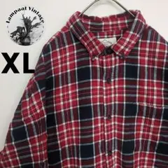 US古着 フランネルシャツ ST.JOHN'SBAY レッド XL