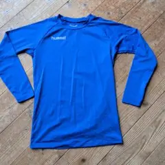 hummel アンダーシャツ 長袖 ブルー Lのサムネイル