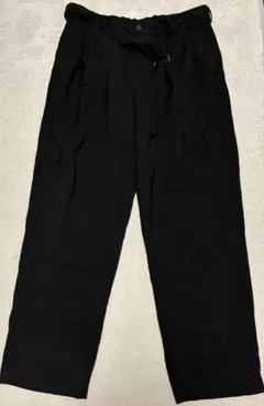 ZARA ベルト付きタック入りワイドテーパードスラックス　Ｌサイズ
