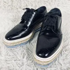 プラダのレザーエスパドリーユ⭐︎38サイズ エスパドリーユ PRADA(プラダ) - 海外通販のBUYMA