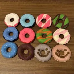 フェルトドーナツ12個セット⭐︎フェルトおままごと　ハンドメイド　Ａ