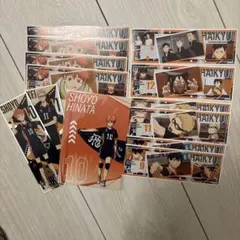 ハイキュー!!ロングステッカー ポストカード 烏野 日向影山月島山口1年 縁下