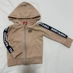 【R様専用】BABYDOLL フード付きジップアップパーカー　80cm