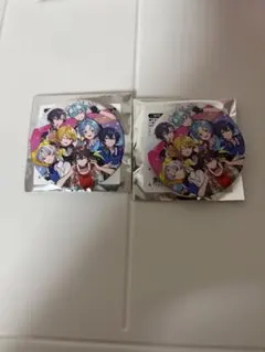 すにすて うぃあすに2 ランダム缶バッジ 全員集合 デフォ 等身 2個