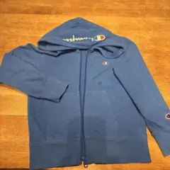 Champion ジップアップパーカー 130サイズ 青