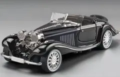 マーキ様2台白黒ダイキャストカーモデル 1:36クラシックカーグッズ車モデル装飾