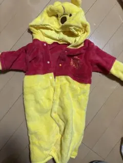 プーさん フード付きロンパース 50-70cm