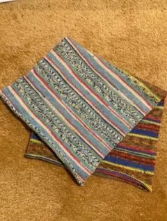 腹巻帽子　オパール毛糸　ネックウォーマー　登山帽子　医療用帽子