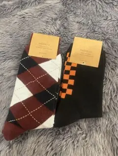 RAGEBLUE アーガイル・チェック柄ソックスセット