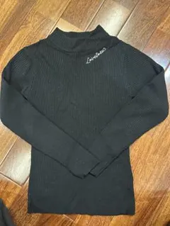 Lovetoxic 黒ブラック リブ編み長袖ニット