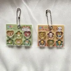 おはじきシールフレーク風キーホルダー