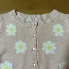 titty&Co カーディガン　薄いピンク色　花柄　丈短い　長袖のサムネイル