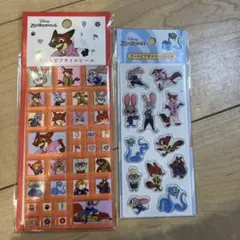 Disney ズートピアタイルシール ダイカットシール2枚セット