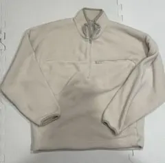 フリースオーバーサイズハーフジッププルオーバー　S