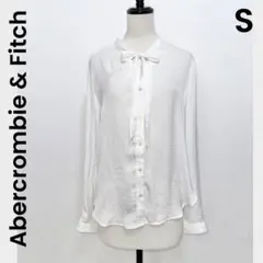 【Abercrombie & Fitch】アバクロ サテン シャツ ブラウス