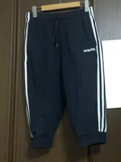 adidas（アディダス） キッズ ジャージパンツ 七分丈 ネイビー