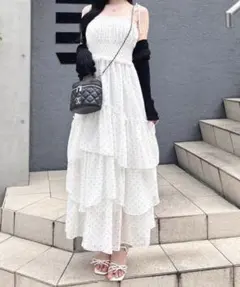 INGNI 水玉 ノースリーブワンピース