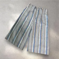 praia レディース ストライプ ワイド カジュアルパンツ