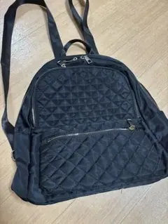 ブラック キルティング リュック