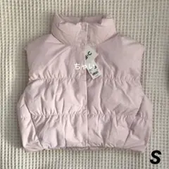 UNIQLO:C ユニクロ　ダウンクロップドベスト　ピンク