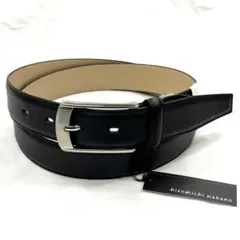 新品 ヒロミチナカノ 43 メンズ 牛革 ベルト ビジネス 黒 スーツ