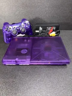 PS2 プレイステーション2 SCPH-77000 クリアパープル 本体セット
