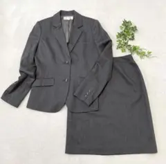 【美品】ESPRITMUR グレー　セットアップスーツ　セレモニー　通勤　L