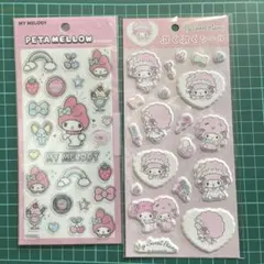2490 サンリオ マイメロディ マイスイートピアノ シール ２枚セット