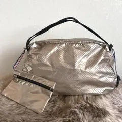 限定 Jackgomme バッグ シャンパンベージュ パンチング トリコロールのサムネイル