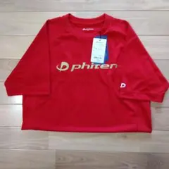 phiten RAKUシャツ SPORTS 半袖 レッド M　ファイテン半袖