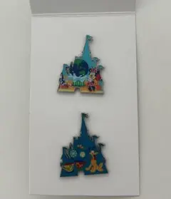 東京ディズニーリゾート シンデレラ城ピンバッジ ミニー プルート 2種