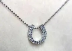 ネックレス　天然ダイヤモンド　馬蹄